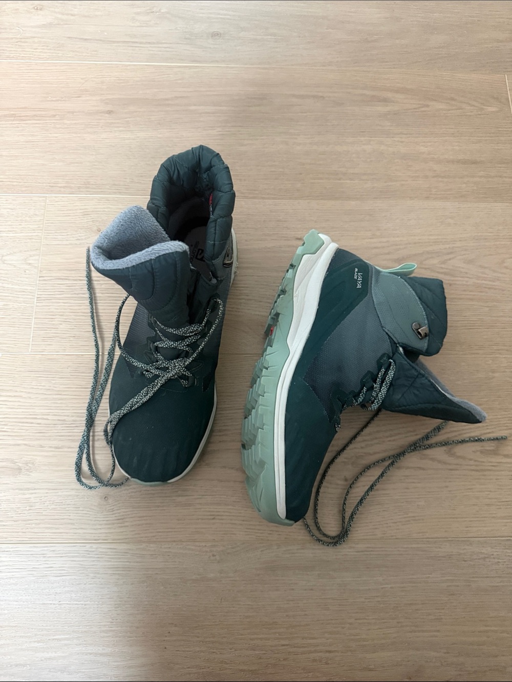 Salomon Women's Dark Teal Waterproof Snow Boots